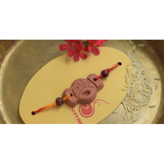 Terracotta ❂ Handmade . Rakhi { d }